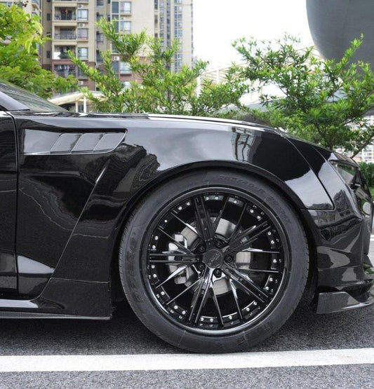 Chevrolet Camaro 6th Gen Z/28 2SS 1SS 3LT 2LT 1LT 2LS 1LS 2015-2024 & Camaro 6th Gen ZL1 2017-2024 with Aftermarket Parts - Widebody Style Front Fenders & Rear Quarter Panel Fender Carbon Fiber / FRP from CMST Tuning