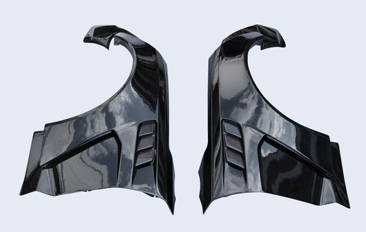 Chevrolet Camaro 6th Gen Z/28 2SS 1SS 3LT 2LT 1LT 2LS 1LS 2015-2024 & Camaro 6th Gen ZL1 2017-2024 with Aftermarket Parts - Widebody Style Front Fenders & Rear Quarter Panel Fender Carbon Fiber / FRP from CMST Tuning