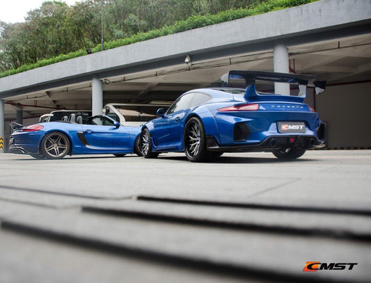 Porsche 991 991.1 911 Carerra Base/S/T 2012 2013 2014 2015 2016 with Aftermarket Parts - Classic Style Rear Bumper & Diffuser Carbon Fiber / FRP from CMST Tuning
