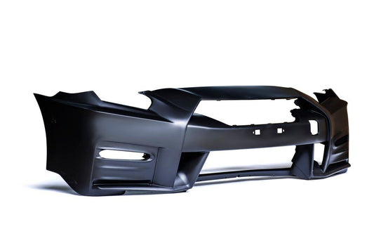 Nissan GTR Nismo T-Spec Black Edition Track Eidtion Premium Pure 2008-2023 (recommened 2017-2024 hood for 2008-2016 cars) with Aftermarket Parts - Nismo Style Front Bumper Set Polypropylene (PP) from CMST Tuning
