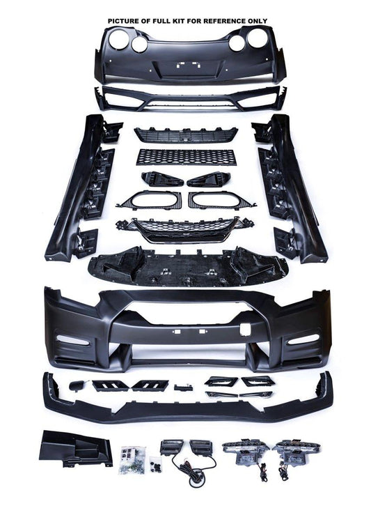 Nissan GTR Nismo T-Spec Black Edition Track Eidtion Premium Pure 2008-2023 (recommened 2017-2024 hood for 2008-2016 cars) with Aftermarket Parts - Nismo Style Front Bumper Set Polypropylene (PP) from CMST Tuning