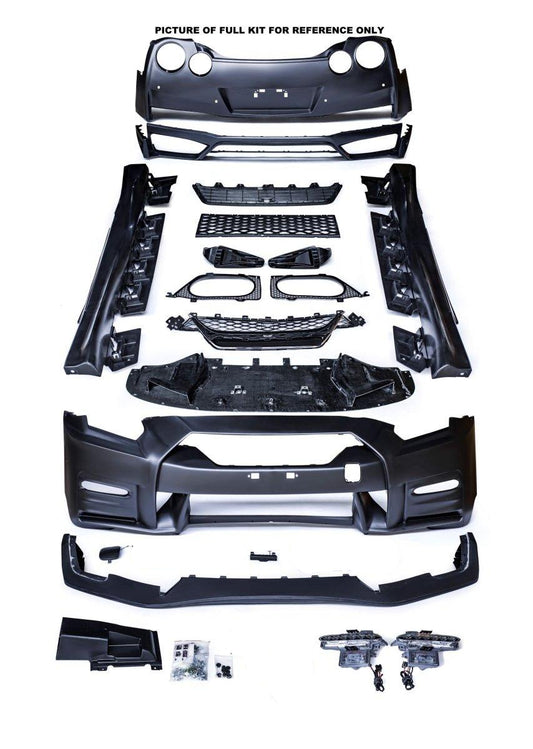 Nissan GTR Nismo T-Spec Black Edition Track Eidtion Premium Pure 2008-2023 (recommened 2017-2024 hood for 2008-2016 cars) with Aftermarket Parts - Nismo Style Front Bumper Set Polypropylene (PP) from CMST Tuning