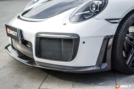 Porsche 991 991.1 911 Carerra Base/S/T/4/4S/Targa 4/ Targa 4S/GTS/Turbo/Turbo S/GT3/GT3RS 991 991.2 911 Carerra Base/S/T/4/4S/Targa 4/Targa 4S/GTS/Turbo/Turbo SGT3/GT3RS/GT2RS with Aftermarket Parts - GT2RS Style Carbon Fiber or FRP Front Bumper & Lip from CMST Tuning