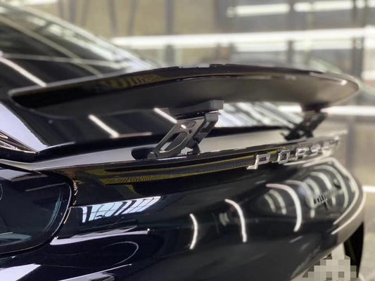 Porsche 718 Boxster Base S T GTS 2017-ON with Aftermarket Parts - V1 Style Rear Spoiler Carbon Fiber / FRP from CMST Tuning