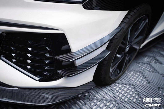 Audi S3 A3 S-line (with s-line bumper,does not fit base model)8Y 2021-ON with Aftermarket Parts - Front Canards Carbon Fiber from CMST Tuning