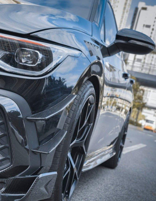Volkswagen Golf GTI MK8 2022-ON with Aftermarket Parts - Carbon Fiber / FRP Front Bumper Canards from CMST Tuning