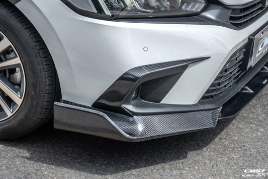 Honda Civic 11th Gen FE1 FE2 FE4 2022-ON with Aftermarket Parts - Front Bumper Intake Vent Cover Carbon Fiber / FRP from CMST Tuning