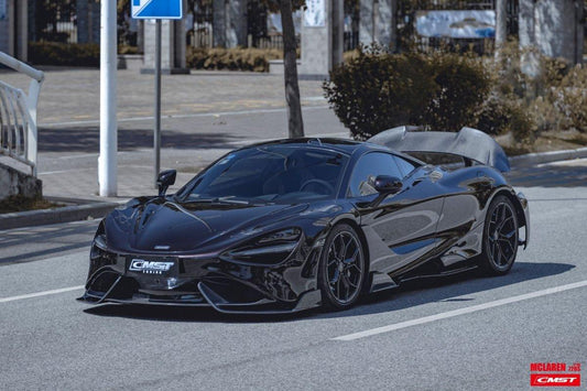 McLaren 720s 2018-2023 & 765LT 2021-2022 & 750s 2024-on with Aftermarket Parts - 765lt Conversion Style Front Fenders Carbon Fiber / FRP from CMST Tuning