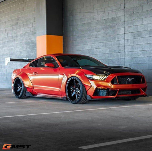 Ford Mustang GT 5.0 V6 3.6 Ecoboost 2.3 S550.1 2015-2017 with Aftermarket Parts - Front Fenders Carbon Fiber / FRP from CMST Tuning