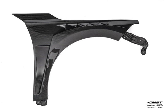 Honda Civic 11th Gen FE1 FE2 FE4 2022-ON with Aftermarket Parts - Front Fenders Carbon Fiber / FRP from CMST Tuning