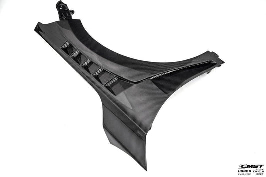 Honda Civic 11th Gen FE1 FE2 FE4 2022-ON with Aftermarket Parts - Front Fenders Carbon Fiber / FRP from CMST Tuning