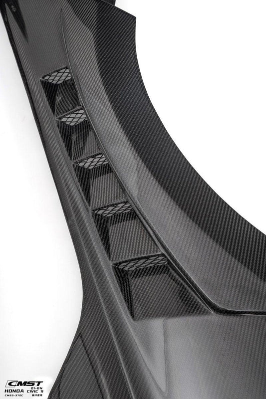 Honda Civic 11th Gen FE1 FE2 FE4 2022-ON with Aftermarket Parts - Front Fenders Carbon Fiber / FRP from CMST Tuning