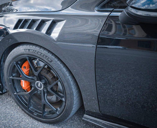 Volkswagen Golf R GTI Base MK8 2022-ON with Aftermarket Parts - Carbon Fiber / FRP Front Fenders from CMST Tuning