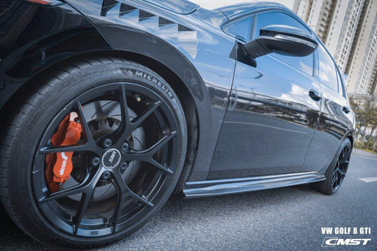 Volkswagen Golf R GTI Base MK8 2022-ON with Aftermarket Parts - Carbon Fiber / FRP Front Fenders from CMST Tuning