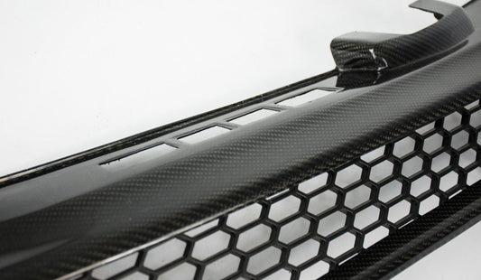 Volkswagen Golf R GTI Base MK7 MK7.5 2015-2021 (notch delete grill) with Aftermarket Parts - Front Grill Carbon Fiber / FRP from CMST Tuning