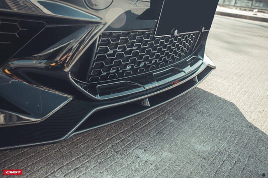BMW F87 M2 2016-2018 & F87 M2 M2C 2019-2021 with Aftermarket Parts - Vacuumed Carbon & FRP Front Lip from CMST Tuning