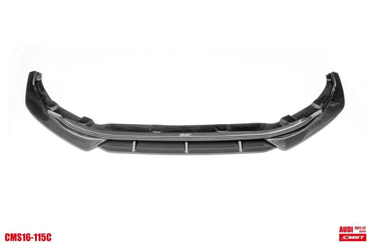Audi S3 A3 S-line (with s-line bumper,does not fit base model) 8Y 2021-ON with Aftermarket Parts - Front Lip Carbon Fiber from CMST Tuning