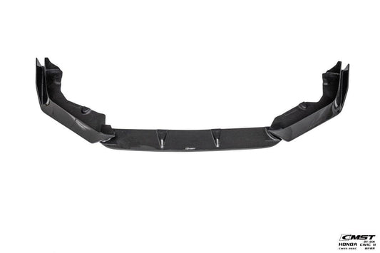 Honda Civic 11th Gen FE1 FE2 FE4 2022-ON with Aftermarket Parts - Front Lip Splitter Carbon Fiber / FRP from CMST Tuning