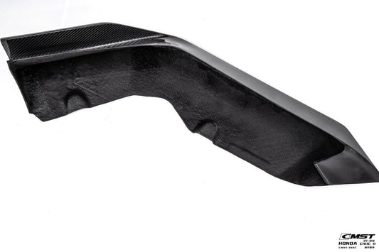 Honda Civic 11th Gen FE1 FE2 FE4 2022-ON with Aftermarket Parts - Front Lip Splitter Carbon Fiber / FRP from CMST Tuning