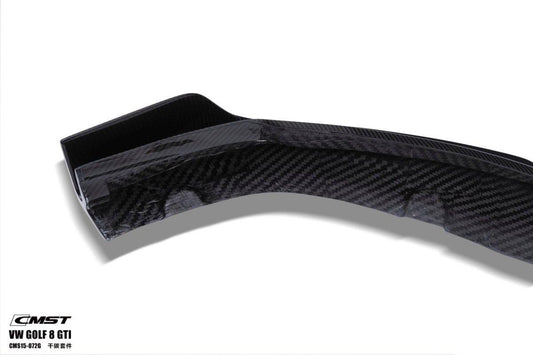 Volkswagen Golf GTI MK8 2022-ON with Aftermarket Parts - Pre-preg Carbon Fiber / FRP Front Lip Splitter from CMST Tuning