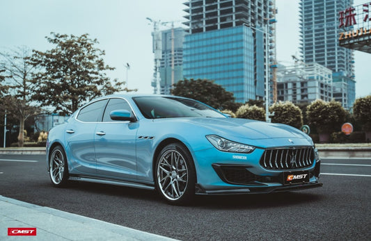 Maserati Ghibli 2018-On GranLusso, S, S GranLusso, S Q4, GT with Aftermarket Parts - Front Upper Valences Carbon Fiber / FRP from CMST Tuning
