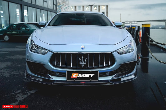 Maserati Ghibli 2018-On GranLusso, S, S GranLusso, S Q4, GT with Aftermarket Parts - Front Upper Valences Carbon Fiber / FRP from CMST Tuning