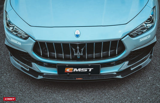Maserati Ghibli 2018-On GranLusso, S, S GranLusso, S Q4, GT with Aftermarket Parts - Front Upper Valences Carbon Fiber / FRP from CMST Tuning