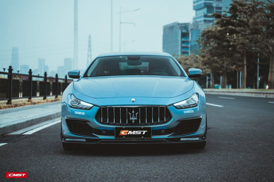 Maserati Ghibli 2018-On GranLusso, S, S GranLusso, S Q4, GT with Aftermarket Parts - Front Upper Valences Carbon Fiber / FRP from CMST Tuning