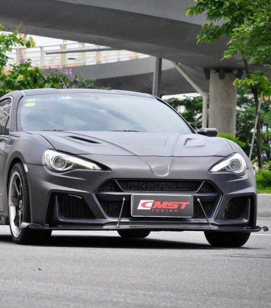 Toyota Scion Subaru GT86 86 TRD GT SE Base ZN6 2017 2018 2019 2020 & Scion FR-S FRS ZN6 2013 2014 2015 2016 & BRZ TS Limited Premium ZN6 2013 2014 2015 2016 2017 2018 2019 2020 with Aftermarket Parts - Joker Front Lip Carbon Fiber / FRP from CMST Tuning