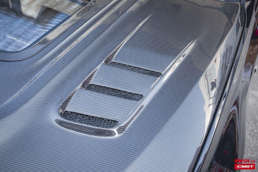 BMW 3 Series M340i 330i G20 G21 2019-ON with Aftermarket Parts - Hood Bonnet Carbon Fiber / FRP from CMST Tuning