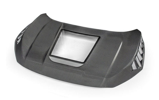 Honda Civic Type-R FK8 2017-2021 & Civic 10th Gen FC1 FC2 FC5 FC6 2016-2021 & Civic 10th Gen FC3 FC4 FK7 2017-2021 with Aftermarket Parts - Clearview Glass Style Hood Bonnet Carbon Fiber / FRP from CMST Tuning