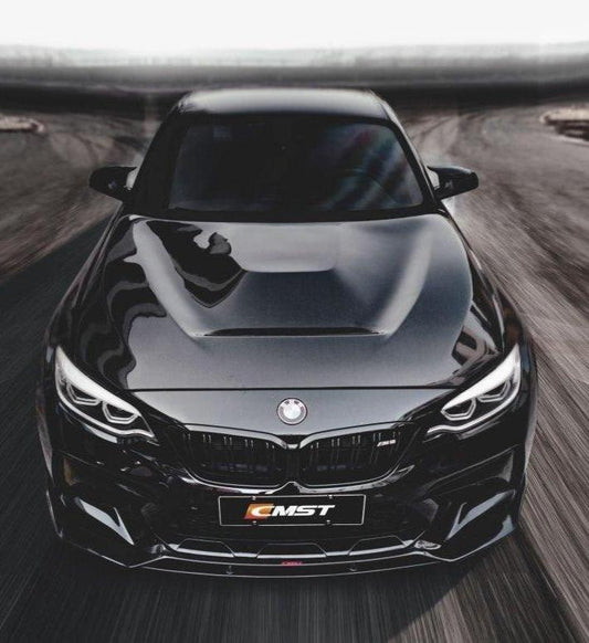 BMW M2/M2C F87 2016-2021 & 2 Series 228i 230i M235i M240i F22 F23 2014-2021 with Aftermarket Parts - GTS Carbon Fiber Hood Bonnet from CMST Tuning