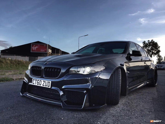 BMW M5 & 5 Series 520/523/528/530/535/550 2011 2012 2013 2014 2015 2016 with Aftermarket Parts - Hood Bonnet Carbon Fiber / FRP from CMST Tuning