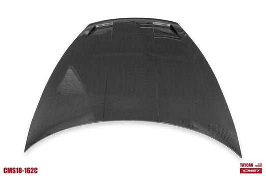 Porsche Taycan 9J1 Sedan/Cross Turismo RWD/4S/GTS/Turbo/Turbo S 2020-ON with Aftermarket Parts - OEM Hood Bonnet Carbon Fiber / FRP from CMST Tuning