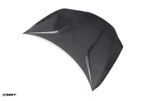 Tesla Model S 2nd Gen late 2016-early 2021 with Aftermarket Parts - Hood Bonnet Carbon Fiber / FRP from CMST Tuning