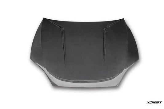 Tesla Model S 2nd Gen late 2016-early 2021 with Aftermarket Parts - Hood Bonnet Carbon Fiber / FRP from CMST Tuning