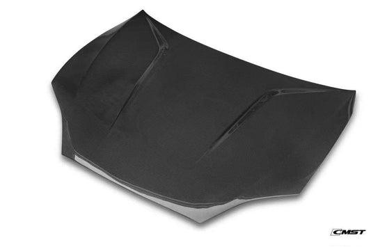 Tesla Model S 2nd Gen late 2016-early 2021 with Aftermarket Parts - Hood Bonnet Carbon Fiber / FRP from CMST Tuning
