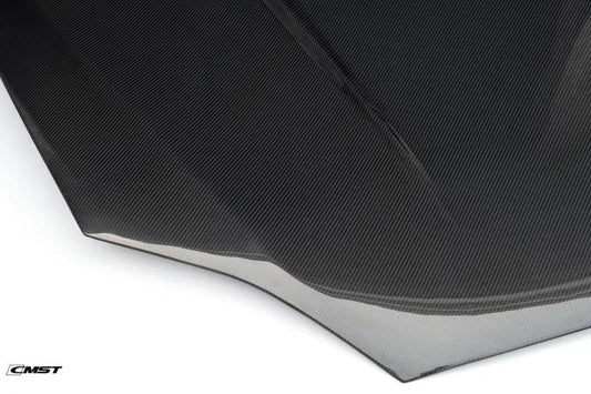 Tesla Model S 2nd Gen late 2016-early 2021 with Aftermarket Parts - Hood Bonnet Carbon Fiber / FRP from CMST Tuning