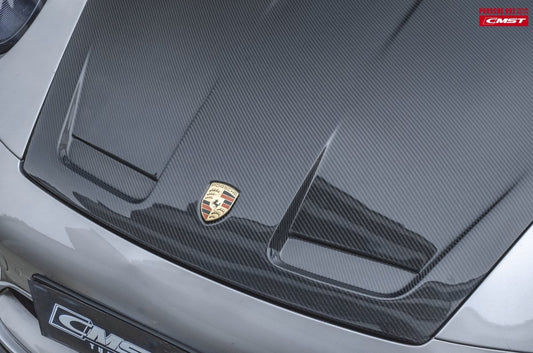 Porsche 911 992 992.1 Carerra Base/S/T/4/4S/Targa 4/Targa 4S/GTS/Turbo/Turbo S 2020-2024 911 992 992.2 Carerra Base/S/T/4/4S/Targa 4/ Targa 4S/GTS/Turbo/Turbo S 2025-on with Aftermarket Parts - GT3 Style Carbon Fiber & FRP Hood Bonnet from CMST Tuning