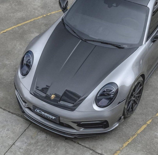 Porsche 911 992 992.1 Carerra Base/S/T/4/4S/Targa 4/Targa 4S/GTS/Turbo/Turbo S 2020-2024 911 992 992.2 Carerra Base/S/T/4/4S/Targa 4/ Targa 4S/GTS/Turbo/Turbo S 2025-on with Aftermarket Parts - GT3 Style Carbon Fiber & FRP Hood Bonnet from CMST Tuning