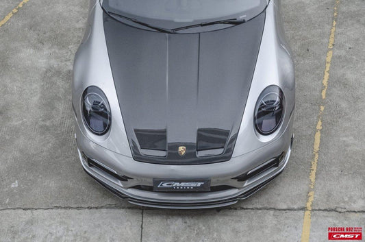 Porsche 911 992 992.1 Carerra Base/S/T/4/4S/Targa 4/Targa 4S/GTS/Turbo/Turbo S 2020-2024 911 992 992.2 Carerra Base/S/T/4/4S/Targa 4/ Targa 4S/GTS/Turbo/Turbo S 2025-on with Aftermarket Parts - GT3 Style Carbon Fiber & FRP Hood Bonnet from CMST Tuning