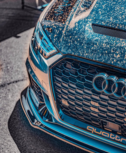 Audi RS3 S3 A3 8V / 8V.5 2014 2015 2016 2017 2018 2019 2020 with Aftermarket Parts - V1 Style Hood Bonnet Carbon Fiber / FRP from CMST Tuning