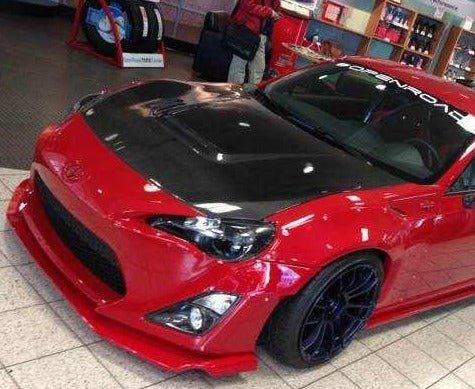 Toyota Scion Subaru GT86 86 TRD GT SE Base ZN6 2017 2018 2019 2020 & Scion FR-S FRS ZN6 2013 2014 2015 2016 & BRZ TS Limited Premium ZN6 2013 2014 2015 2016 2017 2018 2019 2020 with Aftermarket Parts - V1 Hood Carbon Fiber / FRP from CMST Tuning
