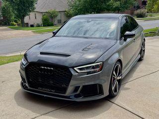 Audi RS3 S3 A3 8V / 8V.5 2014 2015 2016 2017 2018 2019 2020 with Aftermarket Parts - V2 Hood Bonnet Carbon Fiber / FRP from CMST Tuning