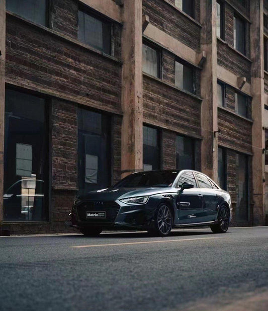 Audi RS4 2018-ON & S4 / A4 / A4 Allroad / A4 Avant B9 B9.5 2017-ON with Aftermarket Parts - V2 Hood Bonnet Carbon Fiber / FRP from CMST Tuning