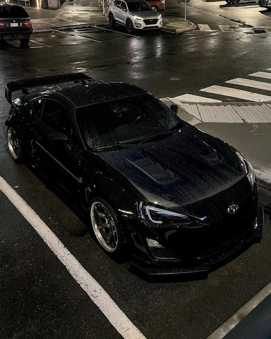Toyota GT86 86 TRD GT SE Base 2017-2020 & Scion FR-S FRS 2013-2016 & Subaru BRZ TS Limited Premium 2013-2020 with Aftermarket Parts - V2 Vented Style Hood Bonnet Carbon Fiber/FRP from CMST Tuning
