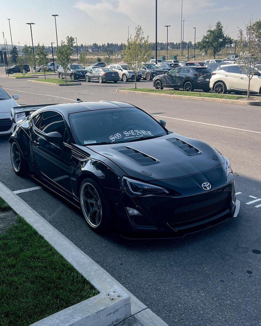 Toyota GT86 86 TRD GT SE Base 2017-2020 & Scion FR-S FRS 2013-2016 & Subaru BRZ TS Limited Premium 2013-2020 with Aftermarket Parts - V2 Vented Style Hood Bonnet Carbon Fiber/FRP from CMST Tuning