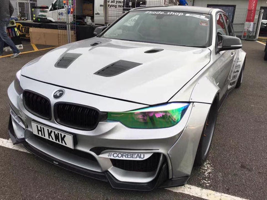 BMW 3 Series F30 F31 320 / 328 / 330 / 340 / M340 2013 2014 2015 2016 2017 2018 2019 2020 & 4 Series 428 / 430 / 435 / 440 F32 2014 2015 2016 2017 2018 2019 2020 with Aftermarket Parts - Hood Bonnet Carbon Fiber / FRP from CMST Tuning