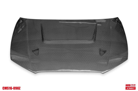 Audi RS3 S3 A3 8V / 8V.5 2014 2015 2016 2017 2018 2019 2020 with Aftermarket Parts - V4 Hood Bonnet Carbon Fiber / FRP from CMST Tuning