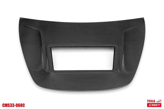 Tesla Model 3 Performance Long Range Standard Base 2017-2023 with Aftermarket Parts - V3 Style Hood Bonnet Carbon Fiber / FRP from CMST Tuning
